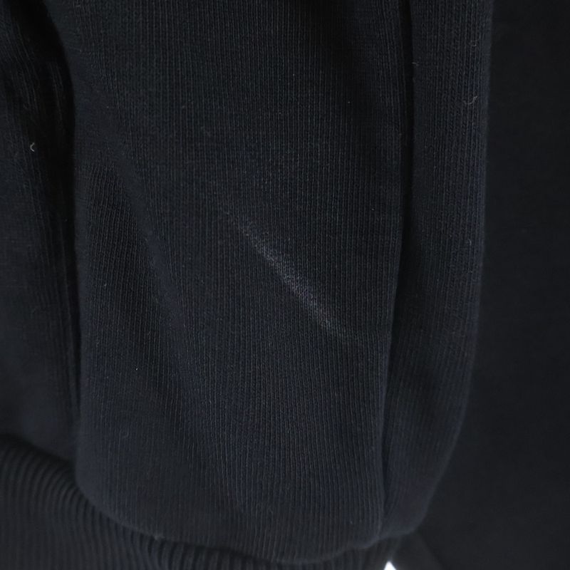 Balenciaga Campaign Logo Print Pullover Sweatshirt Hoodie Black