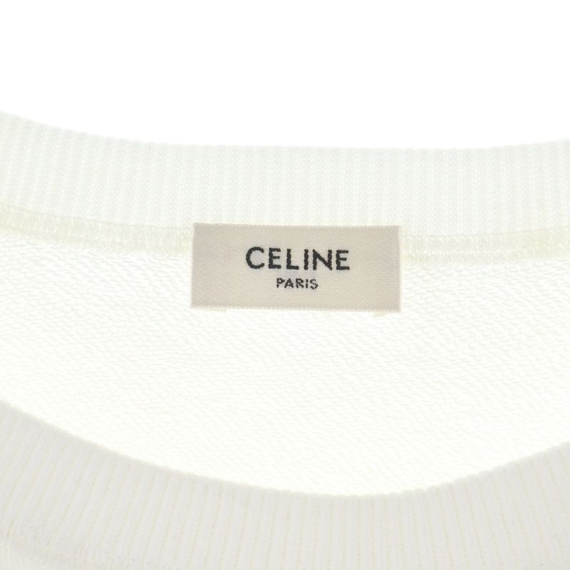 Celine Logo Crewneck Sweatshirt Locky Trainer White