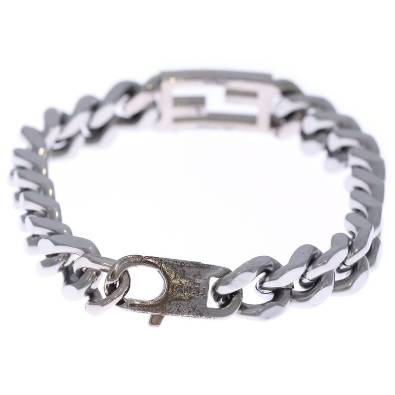 Fendi Baguette Fflogo Bracelet Silver