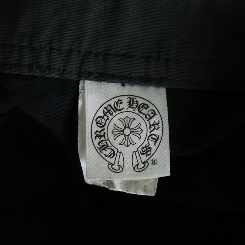 Chrome Hearts Cargo Swim Shorts Cross Ball Button Nylon Black