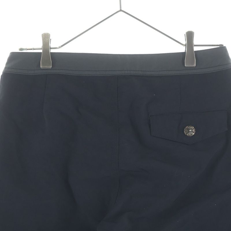 Chrome Hearts Cargo Swim Shorts Cross Ball Button Nylon Black