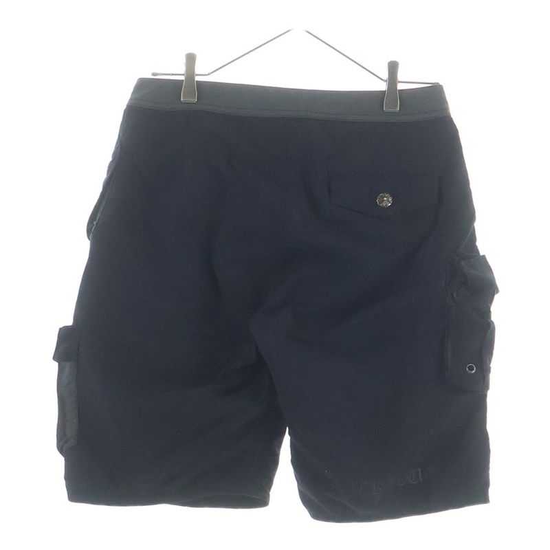 Chrome Hearts Cargo Swim Shorts Cross Ball Button Nylon Black
