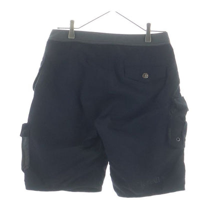 Chrome Hearts Cargo Swim Shorts Cross Ball Button Nylon Black