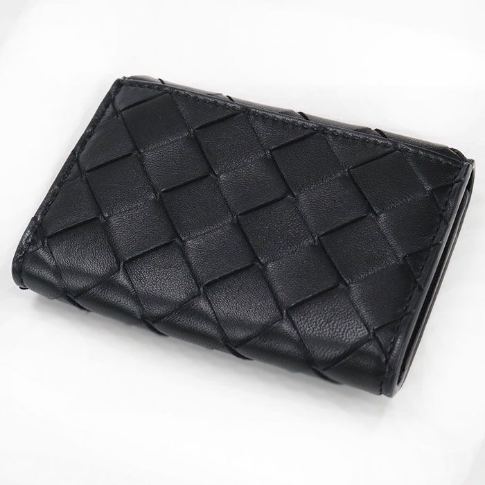 Bottega Veneta Business Card Case Intrecciato Holder Lambskin