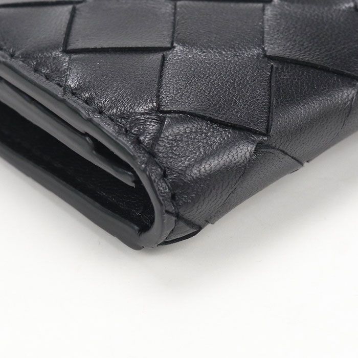 Bottega Veneta Business Card Case Intrecciato Holder Lambskin