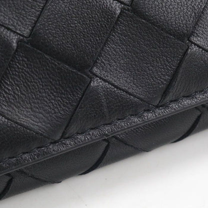 Bottega Veneta Business Card Case Intrecciato Holder Lambskin