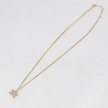 Celine Line Stone Triomphe Necklace Metal
