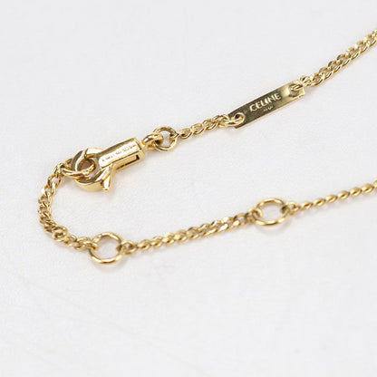 Celine Line Stone Triomphe Necklace Metal