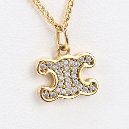 Celine Line Stone Triomphe Necklace Metal