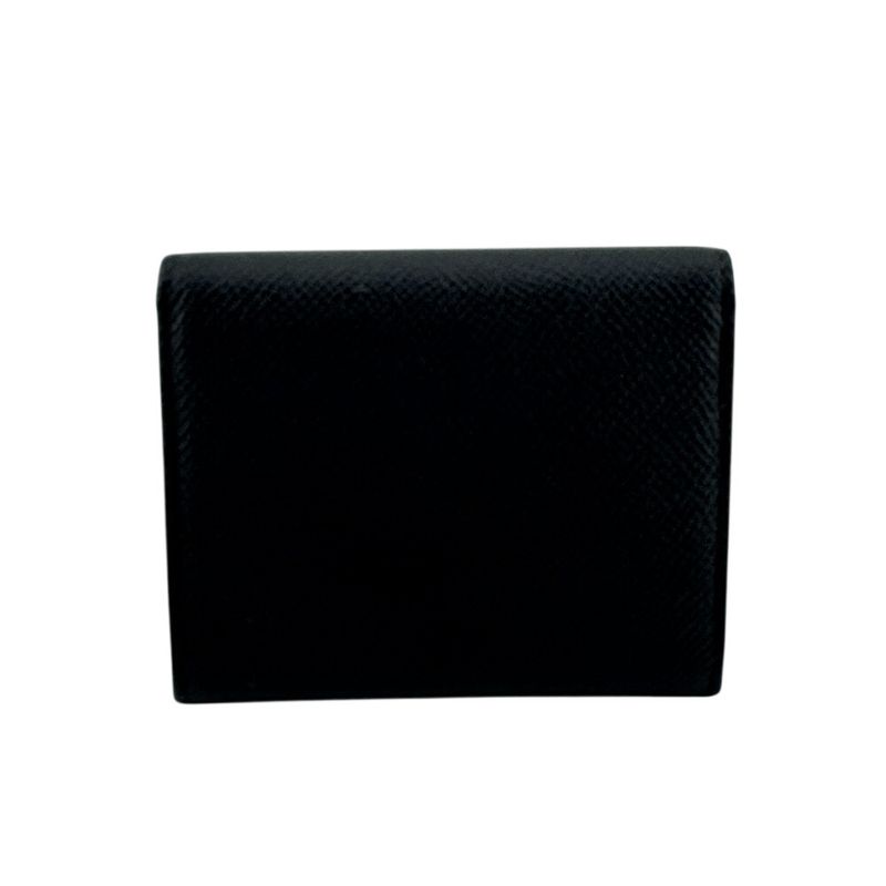 Bvlgari Coin Purse Leather Case Black