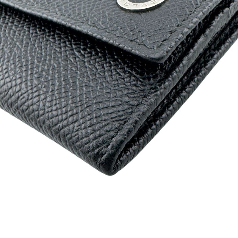 Bvlgari Coin Purse Leather Case Black