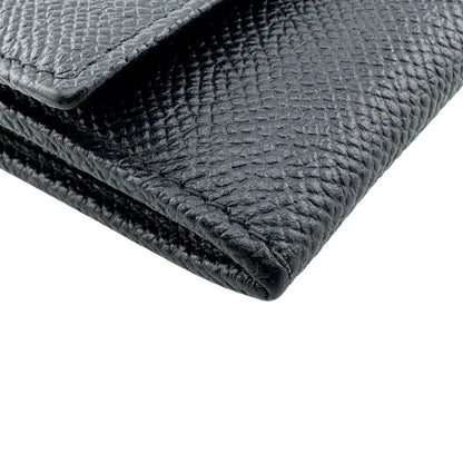 Bvlgari Coin Purse Leather Case Black