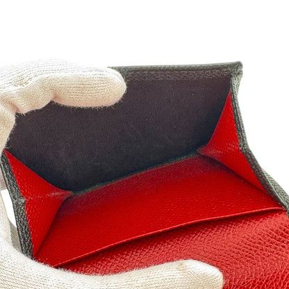 Bvlgari Coin Purse Leather Case Black