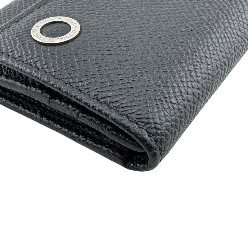 Bvlgari Coin Purse Leather Case Black