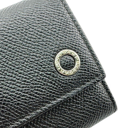 Bvlgari Coin Purse Leather Case Black