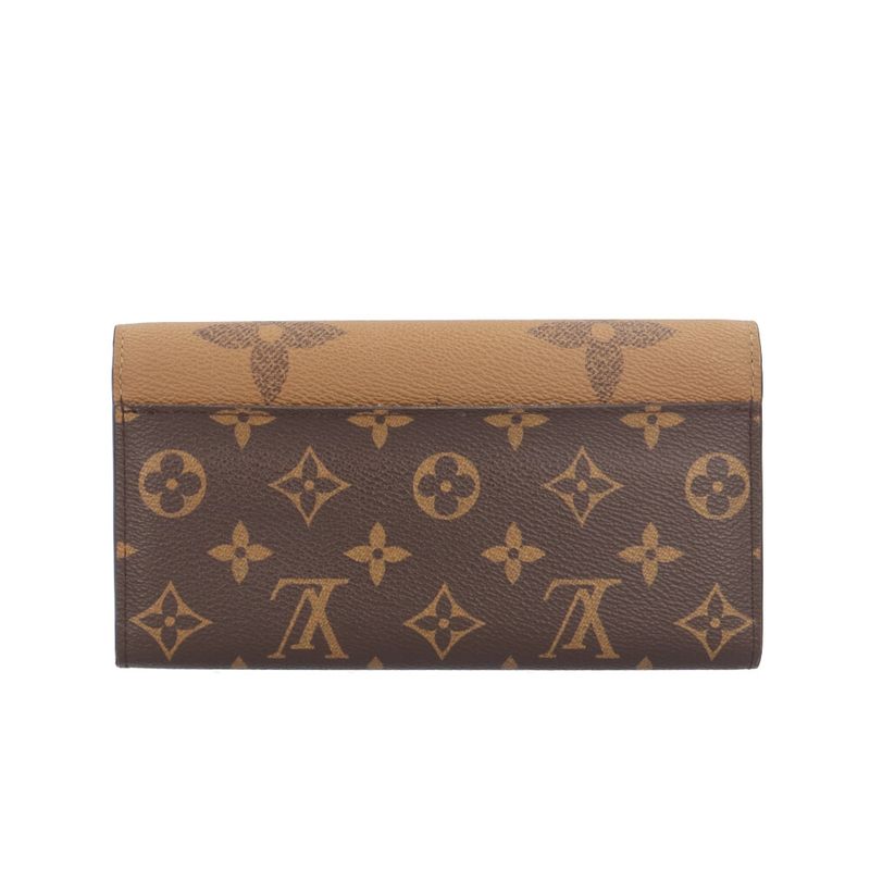 Louis Vuitton Portefeuille Sarah Monogram Giant Reverse Wallet Canvas
