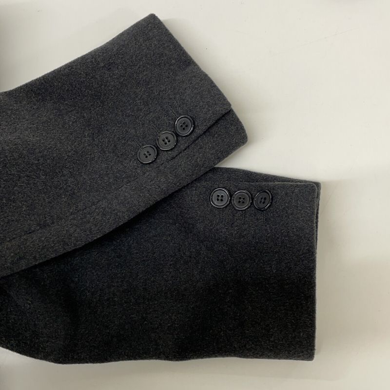 Dolce & Gabbana Gray Wool Chester Coat