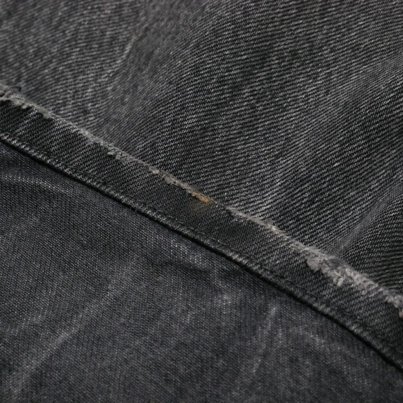 Balenciaga Denim Pants S Black Waist Logo Washed