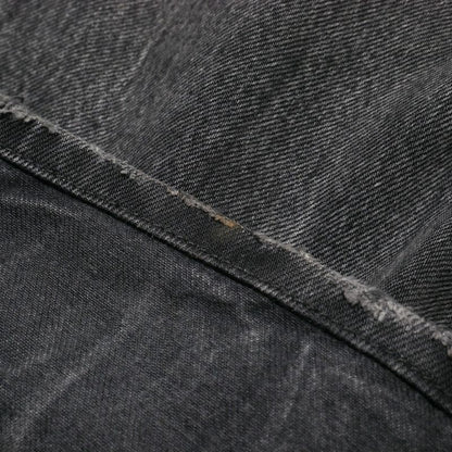 Balenciaga Denim Pants S Black Waist Logo Washed
