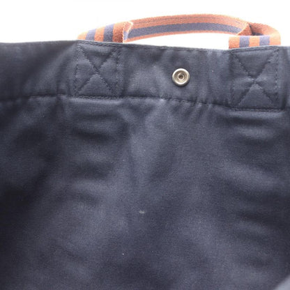 Hermes Tote Fourre Tout MM Navy Canvas