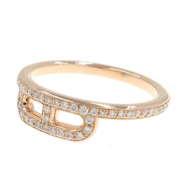 Hermes Link To Due Diamond Ring 52
