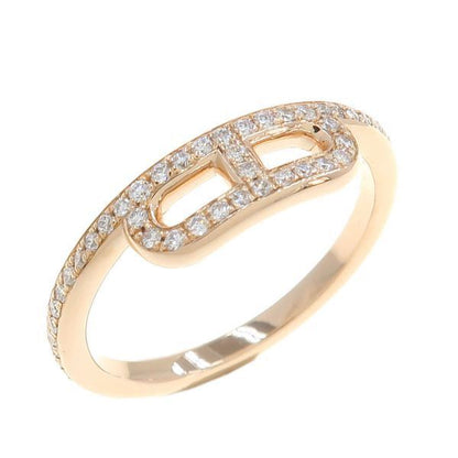 Hermes Link To Due Diamond Ring 52