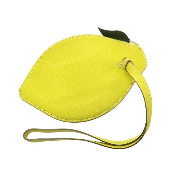 Hermes Pochette Citron Clutch