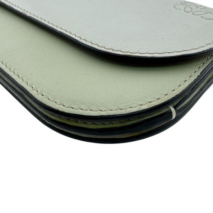 Loewe Gate Continental Leather Wallet Gray