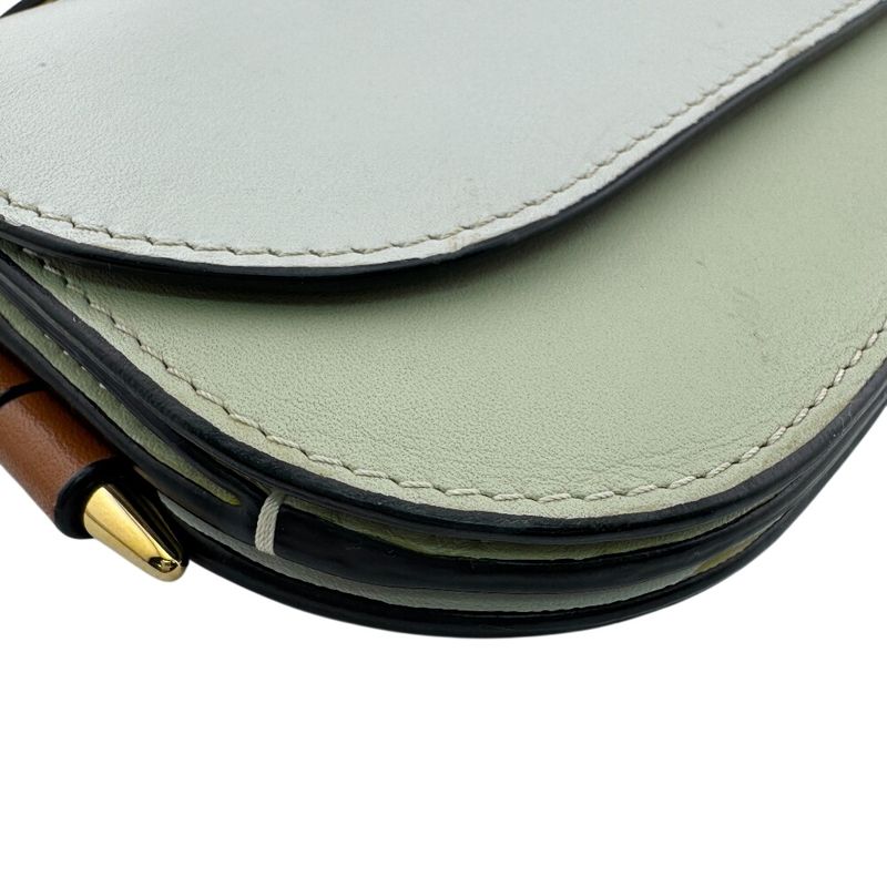 Loewe Gate Continental Leather Wallet Gray