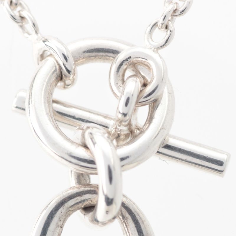 Hermes Chaine D'ancre Amulet Pendant Necklace Silver