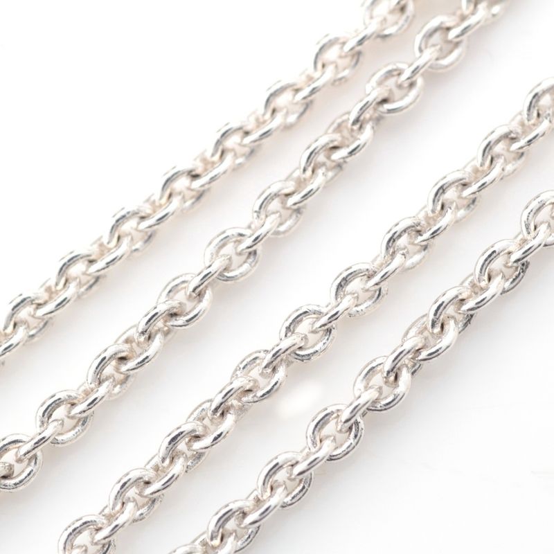 Hermes Chaine D'ancre Amulet Pendant Necklace Silver
