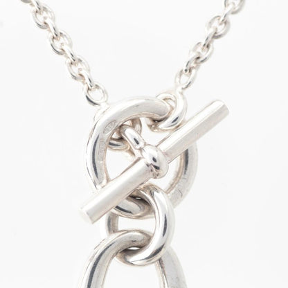 Hermes Chaine D'ancre Amulet Pendant Necklace Silver