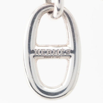 Hermes Chaine D'ancre Amulet Pendant Necklace Silver