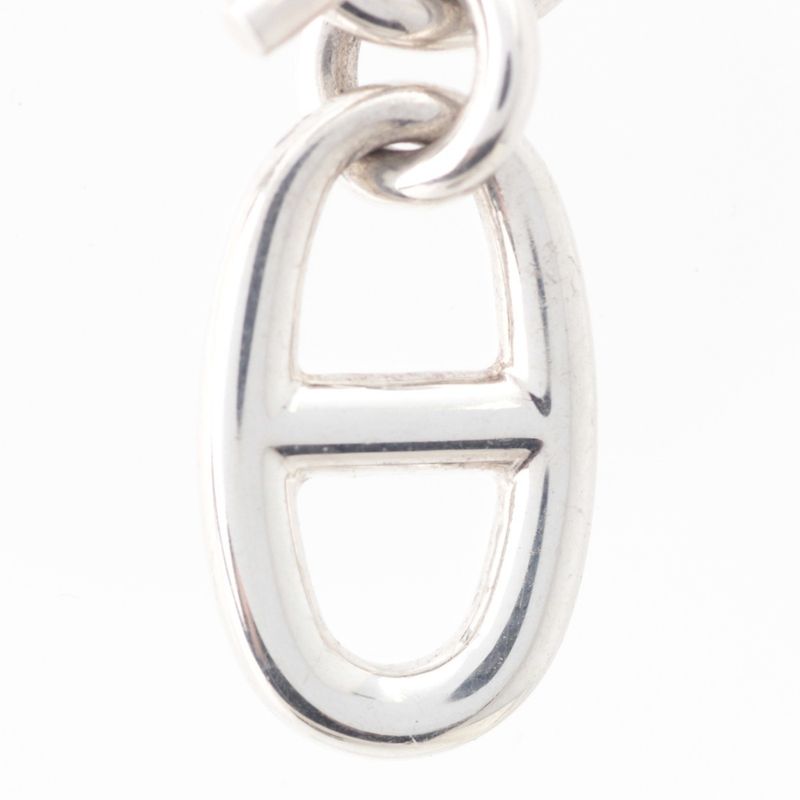 Hermes Chaine D'ancre Amulet Pendant Necklace Silver