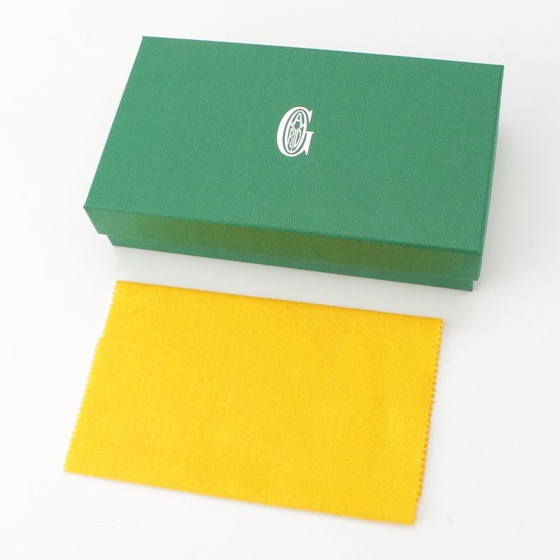Goyard Matignon Cotton Linen Senna Mini Herringbone Pattern Pouch Gray