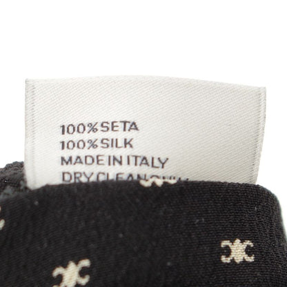 Celine Silk Triomphe Scrunchie Hair Black