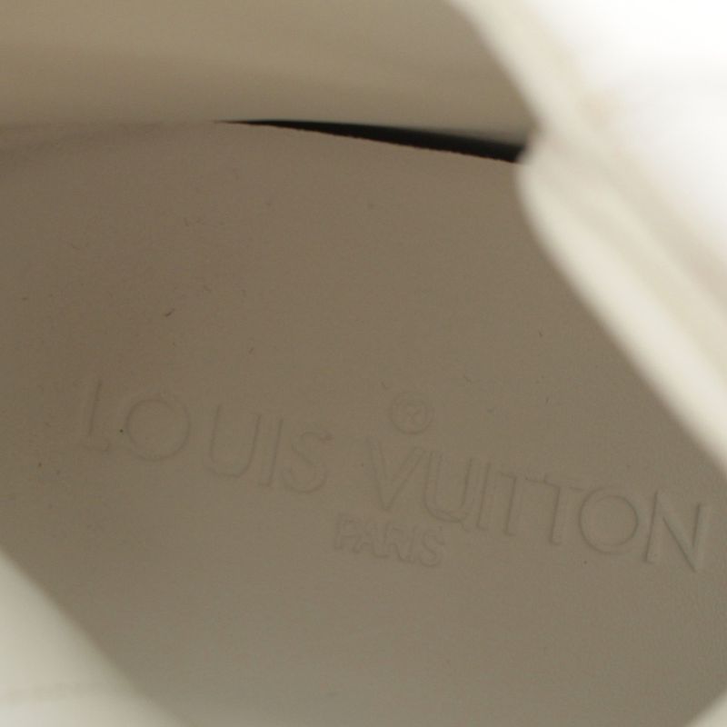 Louis Vuitton Stella Line Leather High Cut Sneakers Shoes White 37