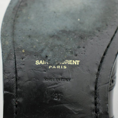 Saint Laurent Paris Chelsea Boots Side Gore Short Leather 37 Black