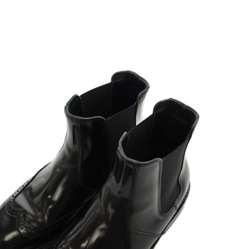 Saint Laurent Paris Chelsea Boots Side Gore Short Leather 37 Black