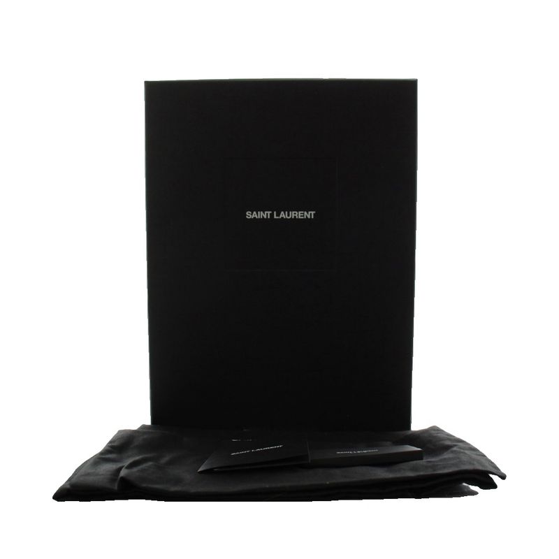 Saint Laurent Paris Chelsea Boots Side Gore Short Leather 37 Black