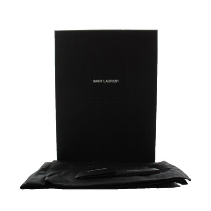 Saint Laurent Paris Chelsea Boots Side Gore Short Leather 37 Black