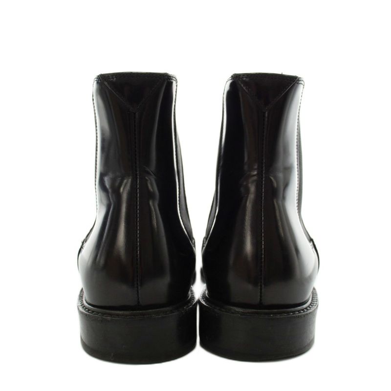 Saint Laurent Paris Chelsea Boots Side Gore Short Leather 37 Black
