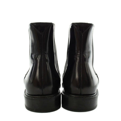 Saint Laurent Paris Chelsea Boots Side Gore Short Leather 37 Black