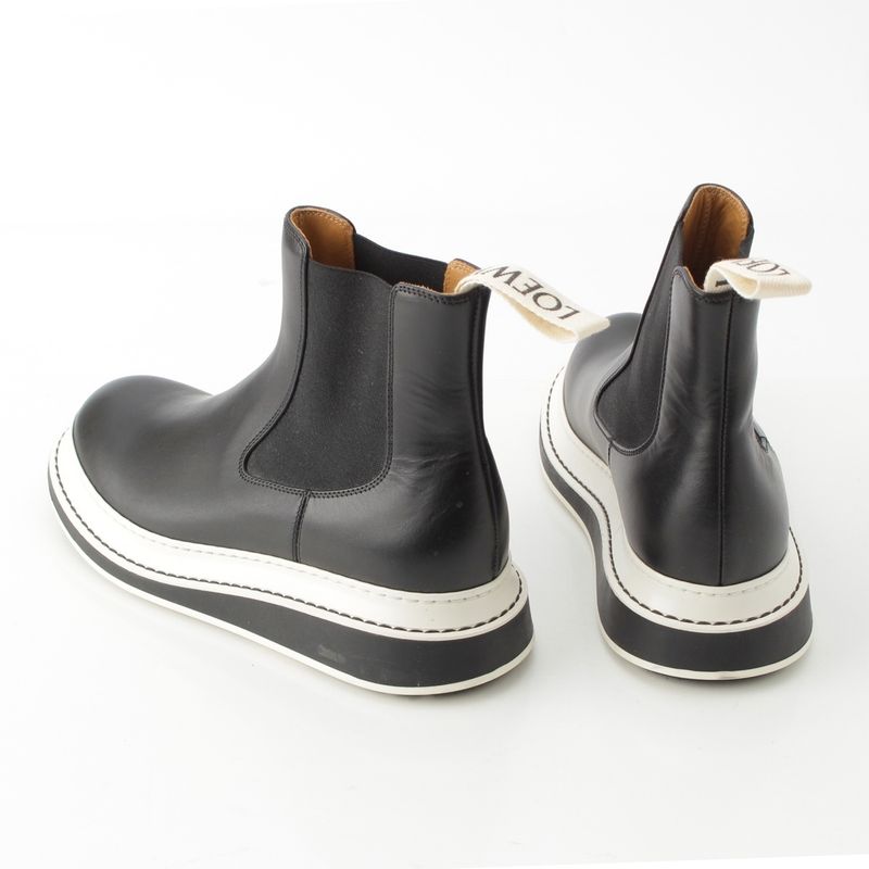 Loewe Chelsea Bicolor Side Gore Boots Black 39