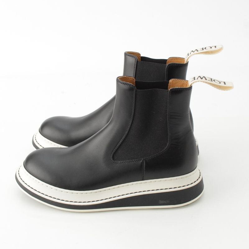 Loewe Chelsea Bicolor Side Gore Boots Black 39