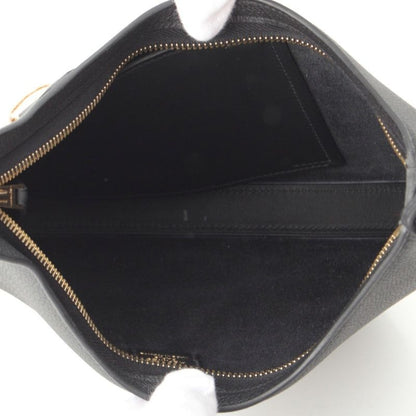 Hermes Petit Arson Togo Swift Gold Shoulder Bag Black