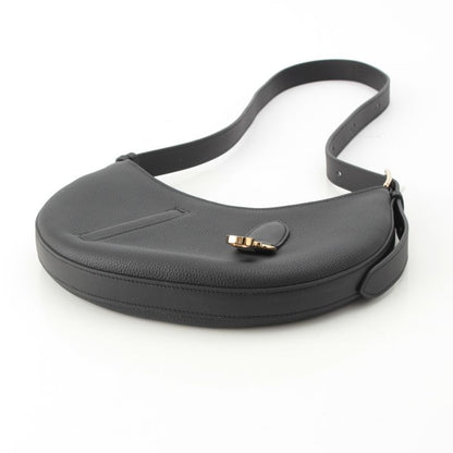 Hermes Petit Arson Togo Swift Gold Shoulder Bag Black