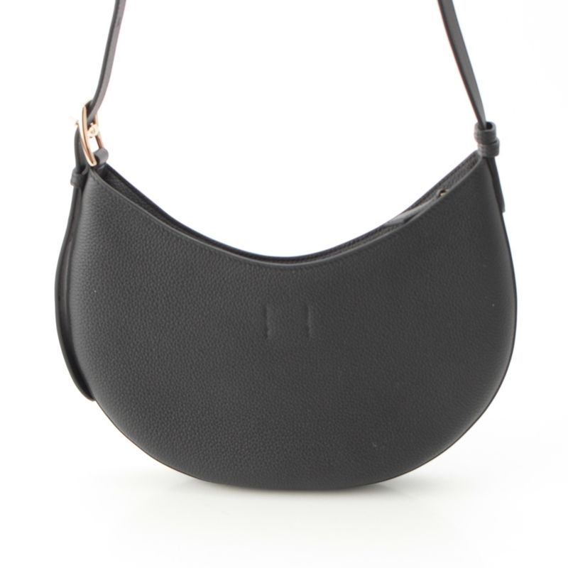 Hermes Petit Arson Togo Swift Gold Shoulder Bag Black