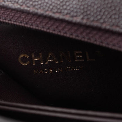 Chanel Coco Handle 24 XS Caviar Leather 2-Way Handbag Gold Brown