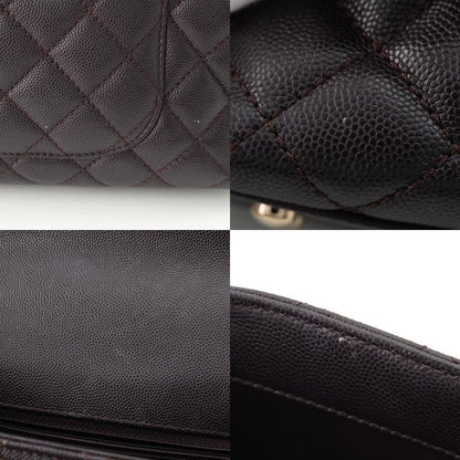Chanel Coco Handle 24 XS Caviar Leather 2-Way Handbag Gold Brown